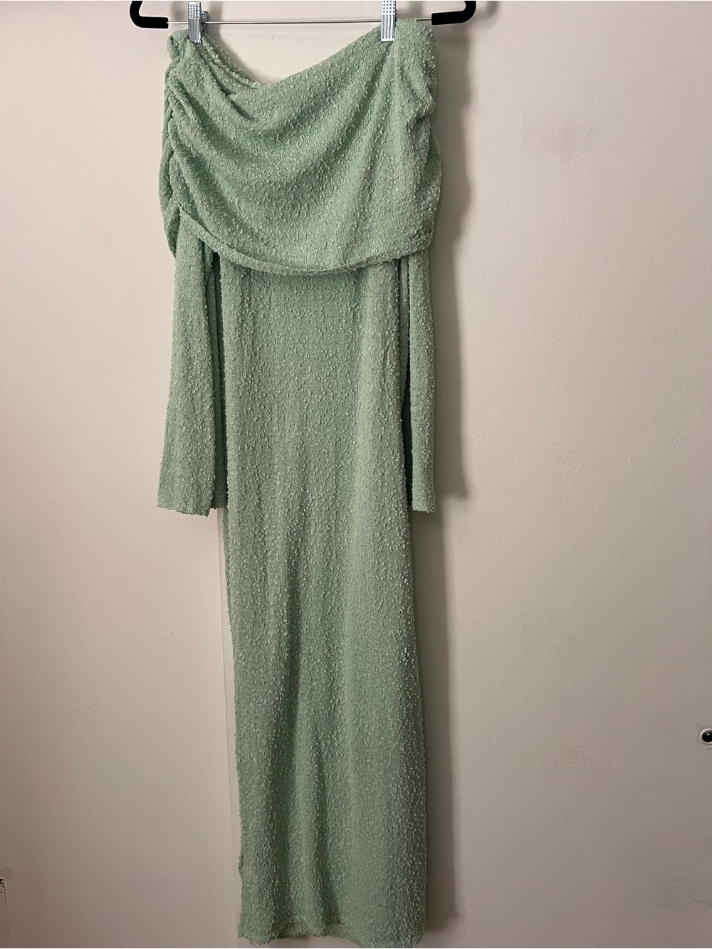 COCCKO Green Draped Maxi Dress Size Medium NWT